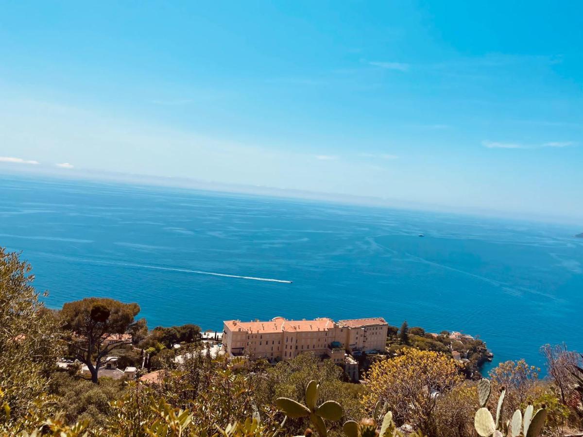 Luxueux Appartement - Vue Mer - Piscine - Free Parking - Monaco Cap-d'Ail Dış mekan fotoğraf