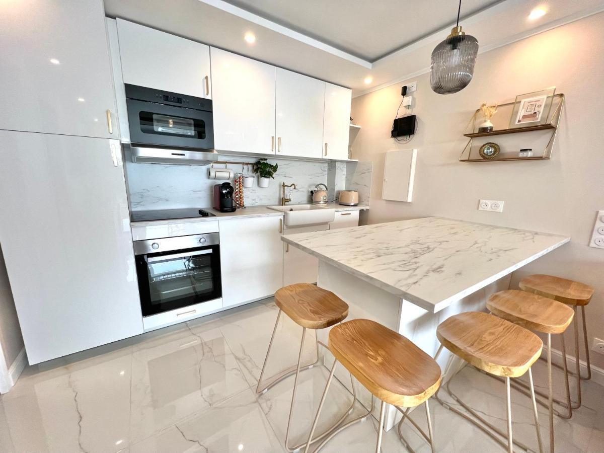 Luxueux Appartement - Vue Mer - Piscine - Free Parking - Monaco Cap-d'Ail Dış mekan fotoğraf