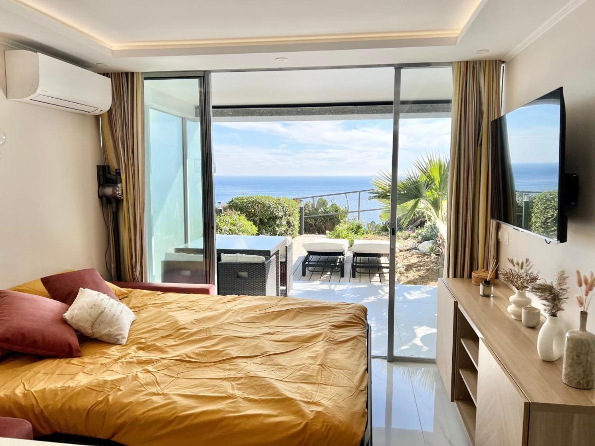 Luxueux Appartement - Vue Mer - Piscine - Free Parking - Monaco Cap-d'Ail Dış mekan fotoğraf