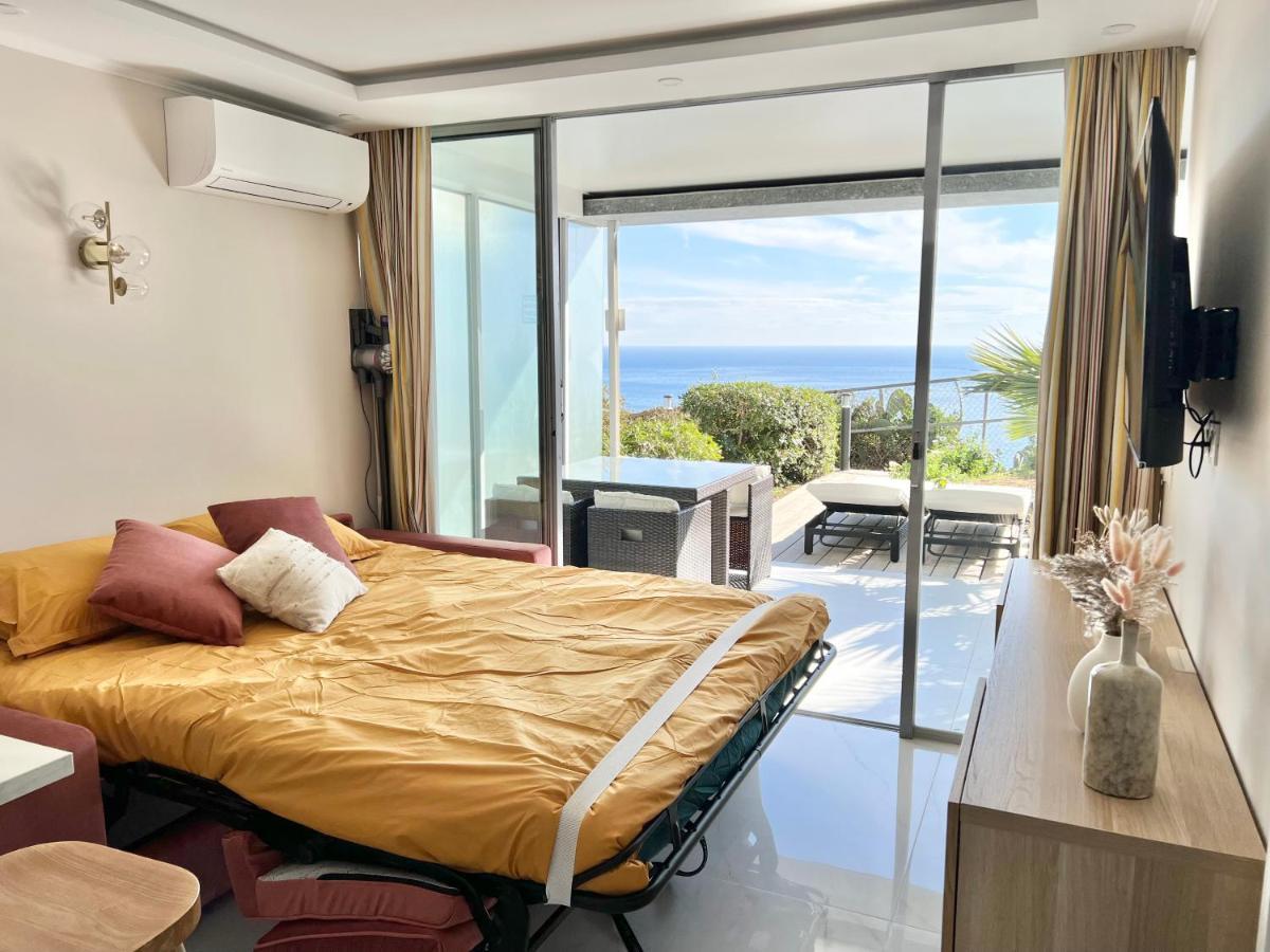 Luxueux Appartement - Vue Mer - Piscine - Free Parking - Monaco Cap-d'Ail Dış mekan fotoğraf